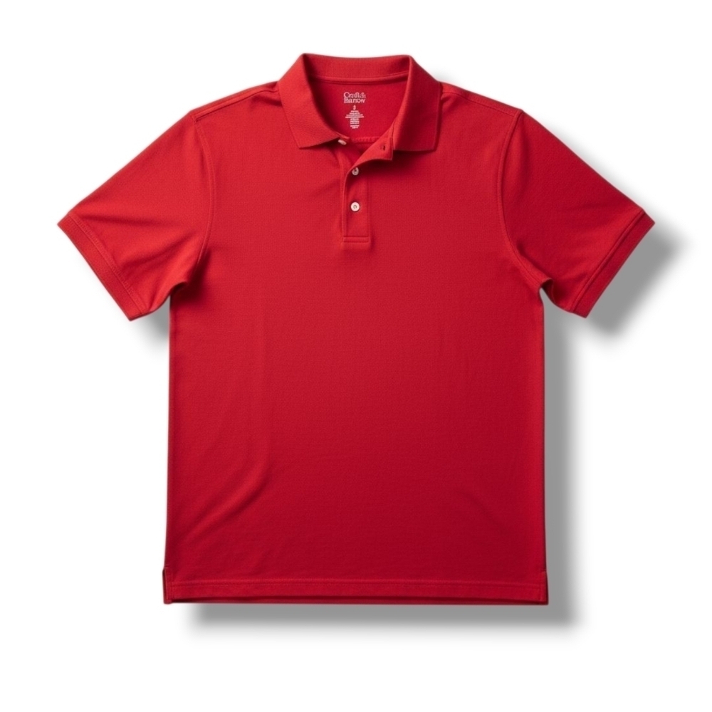 Croft & Barrow Men’s Red Easy Care Polo Shirt – Medium, Gently Used